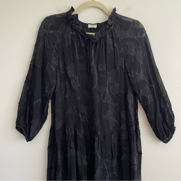 Aritzia Wilfred Dufour Ruffle Dress floral whimsigoth sheer unconventional lace - Picture 9 of 14